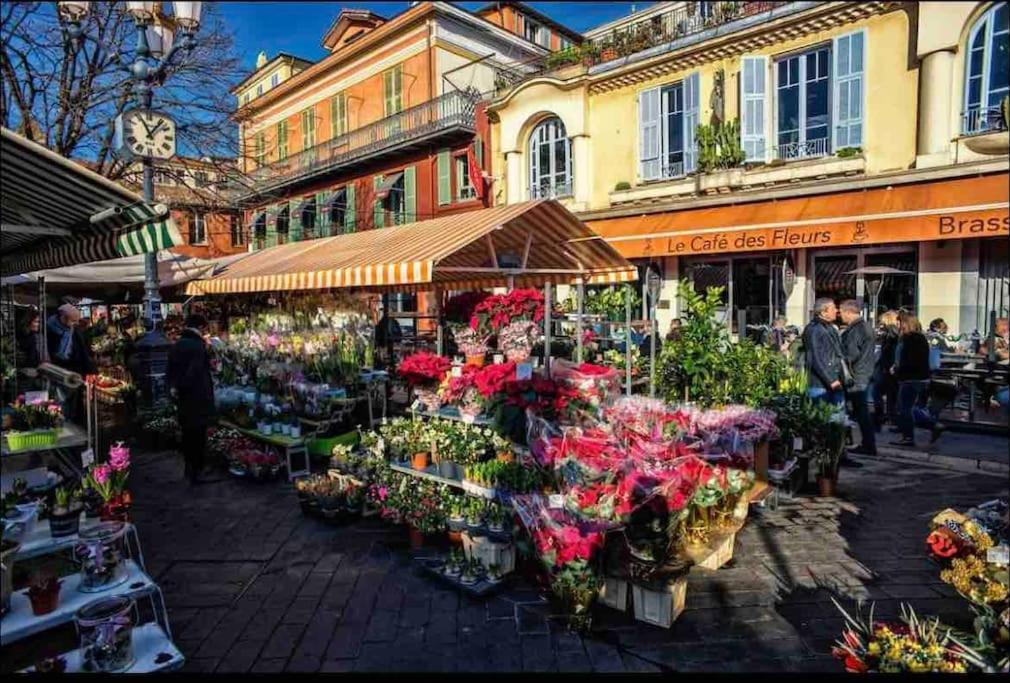 Appartamento Large Magnificent Terrace Nizza Esterno foto